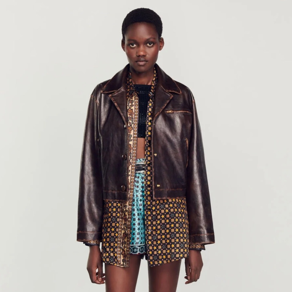 Sandro leather jacket